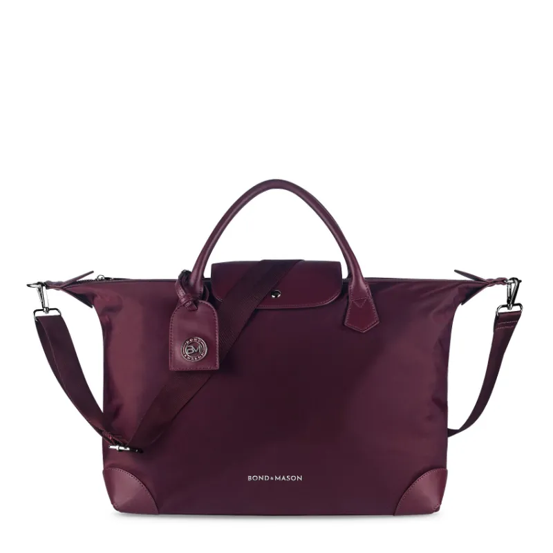 Bond & Mason The Georgina Bag in red with silver-tone hardware