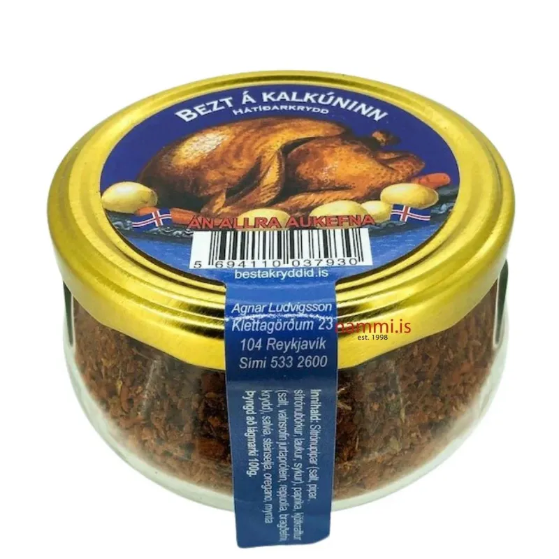 Nammi Bezt á Kalkúninn premium turkey seasoning blend jar