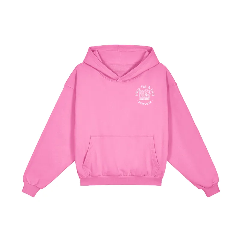 LivingForALivin SunDance Tapered Balloon Hoodie in heavyweight cotton with balloon sleeves