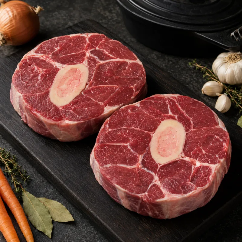 Halal World Depot Halal Beef Shank, fresh raw meat packaged
