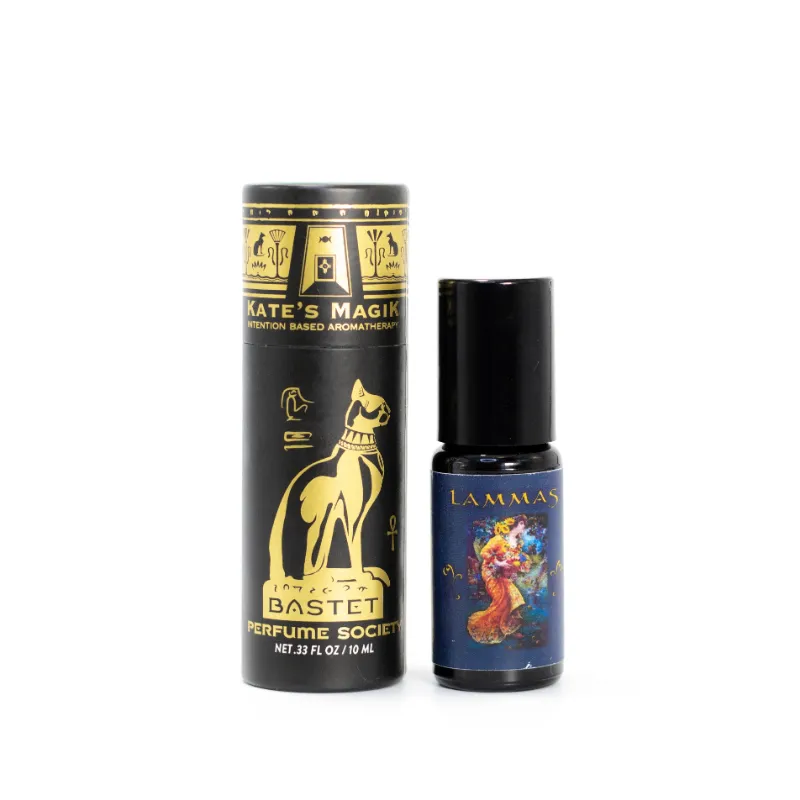Kates Magik Lammas Perfume Roll-On ceremonial first harvest fragrance bottle