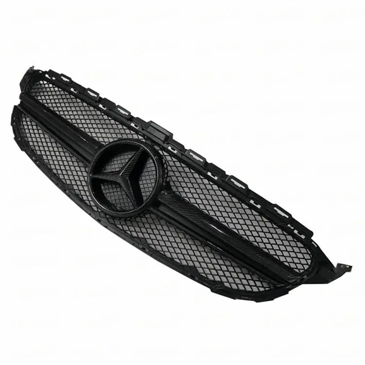 Twenty Two Tuning 63 Style Carbon Fiber Front Grille Compatible With Mercedes C43 (W205/S205)