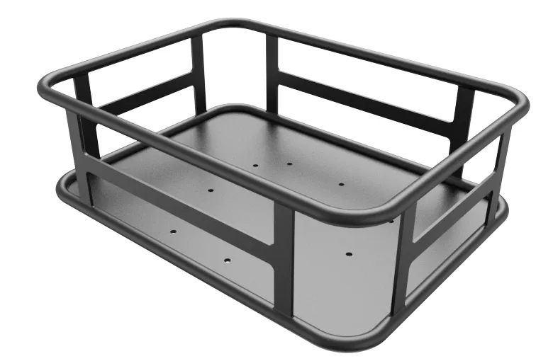 Heybike Large Rear Basket Iron with iron bottom cargo holder