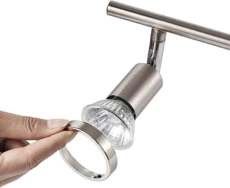 AIBOO Lamp Holder for Satin Nickel Track Lighting Kit 6 Pieces