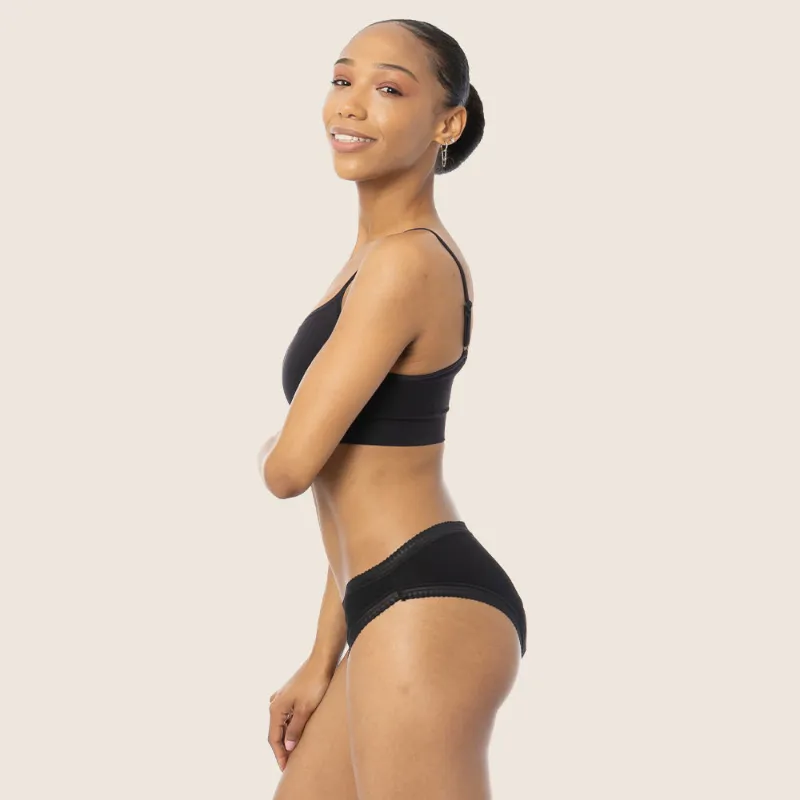 Lilova Mia Cotton Cheeky leak-proof underwear with lace
