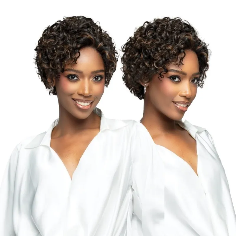 Hairsofly Shop Bobbi Boss Edge Human Hair Lace Front Wig - BNL002 Elena in FS1B/30