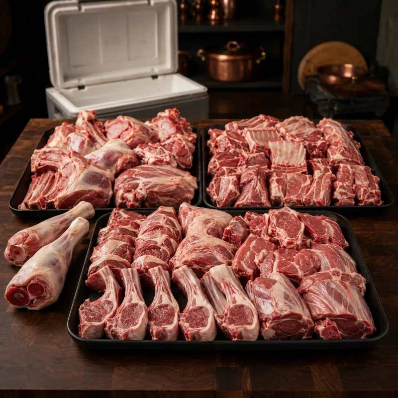 Halal World Depot Halal Whole Lamb, fresh lamb pieces cut small and medium
