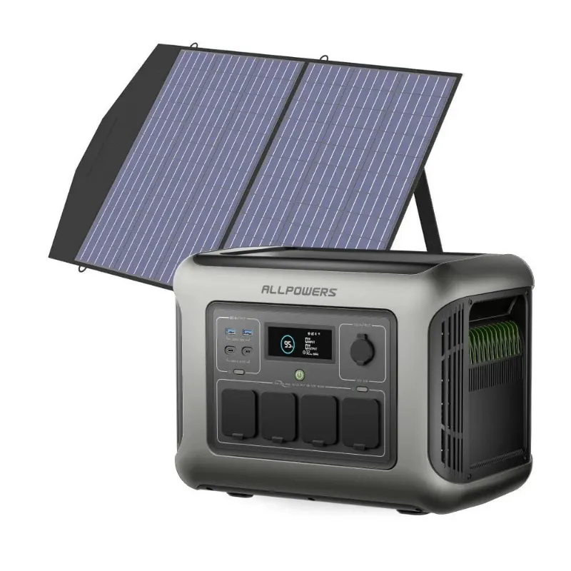 ALLPOWERS ES Generador Solar 1600W R1500 LITE with SP027 100W solar panel