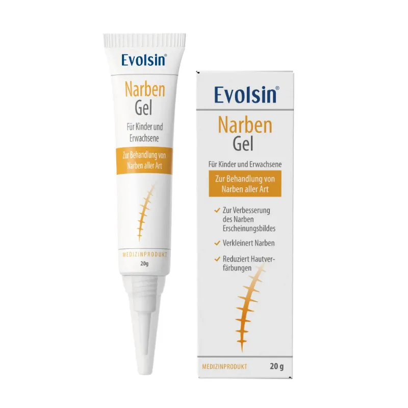 Evolsin Medical Narben-Gel 20g scar treatment gel tube for children and adults