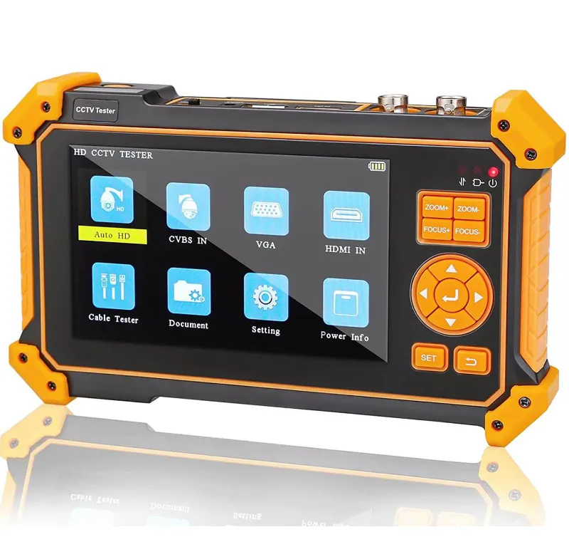 Wsdcam 5 inch Camera Tester 3200-Plus showing LCD screen and testing interface