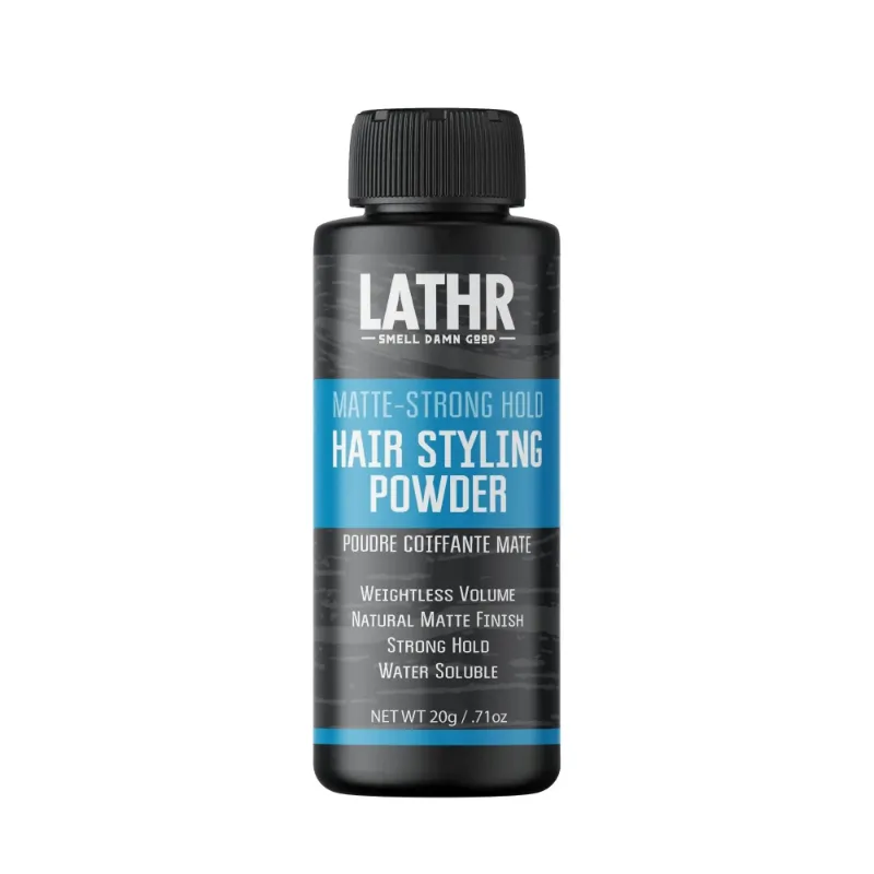 LATHR Hair Styling Powder container for texture and volume