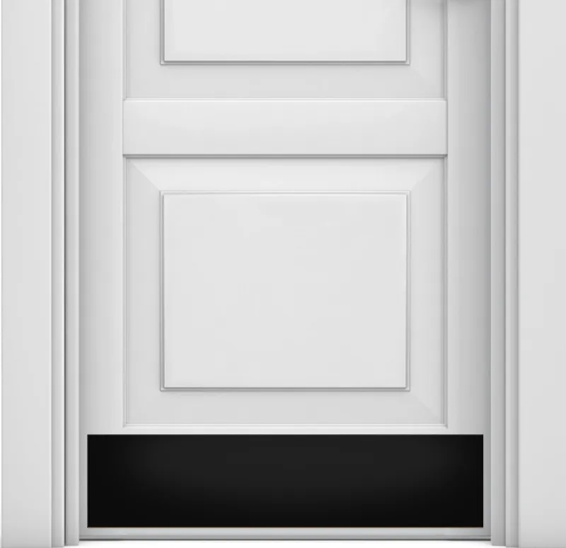 Deck the Door Decor Traditional Door Kick Plates in anodized aluminum with clean architectural finish